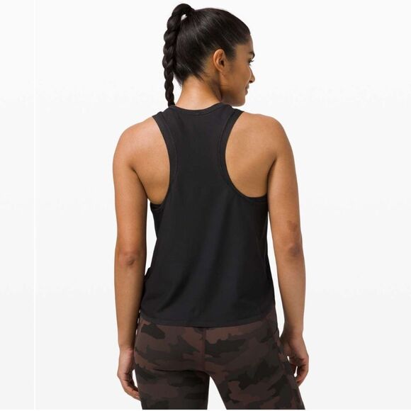 Lululemon Size 2 Lightweight Run Kit Tank Top Black Relaxed Fit Workout Gym - Picture 5 of 10